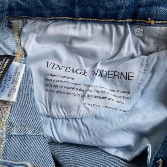 NWT MILE END jeans blue stretchy high rise waist straight leg Vintage Modern 29 - Picture 10 of 13